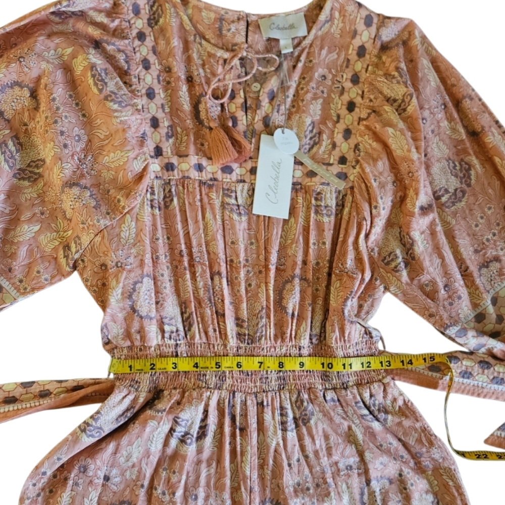 Cleobella Magdalena Bohemian Jumpsuit--Size Large - Picture 11 of 13
